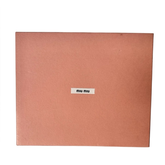 Miu Miu Other - Miu Miu Blush Shoe Box with Care Cards